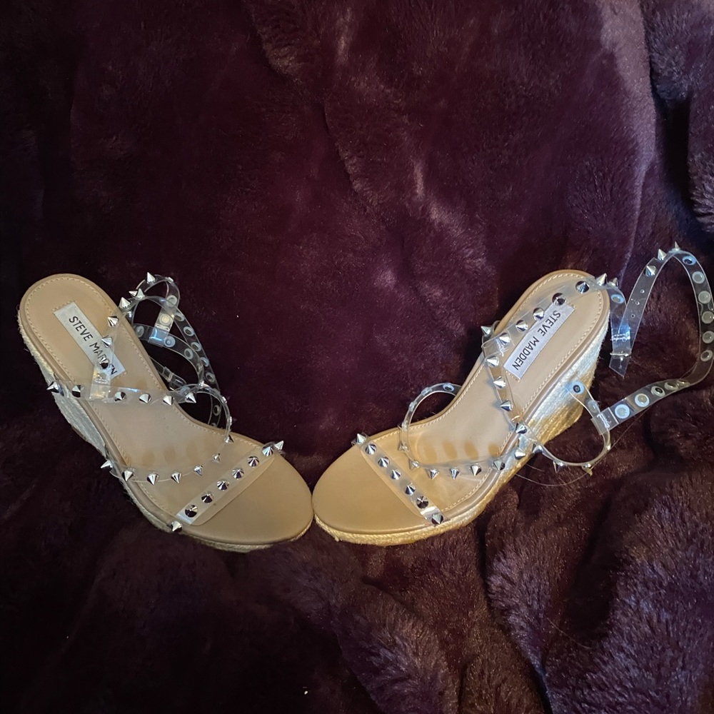 Steve Madden strapped wedge